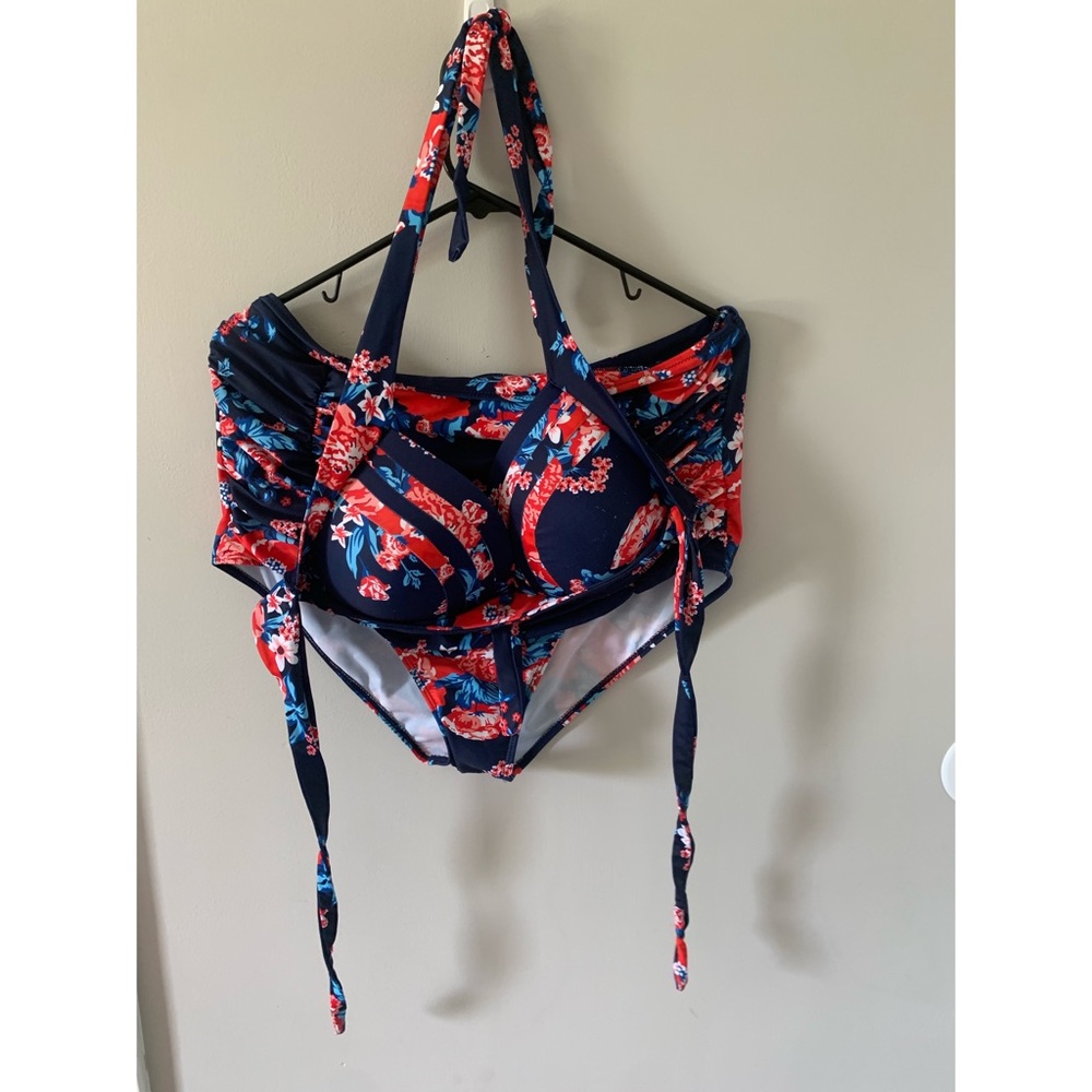 LALAVAVA women’s high waisted bathing suit